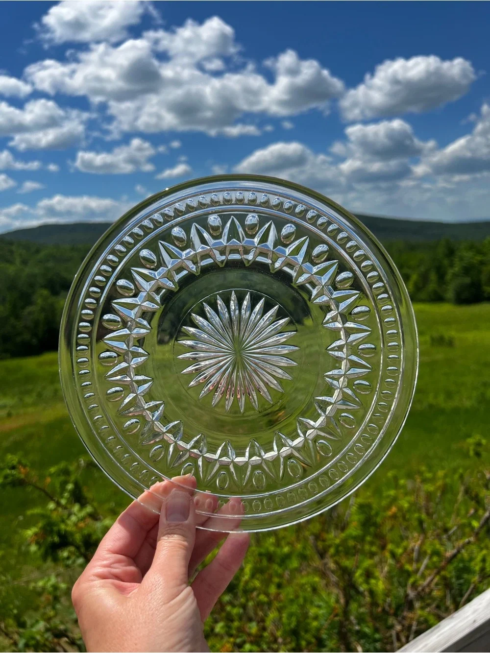 Vintage Indiana Glass Park Lane Lunch/ Salad Plates (set of 6) MCM